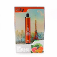 ТОКИО МЯТА АПЕЛЬСИН ЛАЙМ ГРЕЙПФРУТ City 1300 затяжек Одноразовая электронная сигарета купить