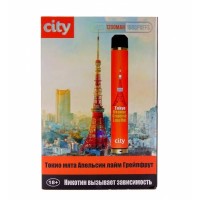 ТОКИО МЯТА АПЕЛЬСИН ЛАЙМ ГРЕЙПФРУТ City 1600 затяжек Одноразовая электронная сигарета купить