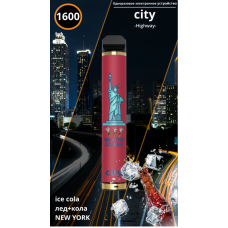 НЬЮ ЙОРК АЙС КОЛА City 1600 затяжек Одноразовая электронная сигарета купить НЬЮ ЙОРК АЙС КОЛА City 1600 затяжек Одноразовая электронная сигарета купить
