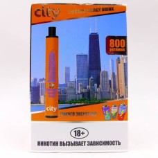ЧИКАГО ЭНЕРГЕТИК City 800 затяжек Одноразовая электронная сигарета купить