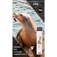 ТЮЛЕНЬ ЛЕДЯНОЙ МАНГО CITY ZOO 700 затяжек Оригинал Одноразовая электронная сигарета купить