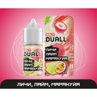 Жидкость DUALL SALT Hard Личи Лайм Маракуйя (20 мг/30 мл) Жидкость DUALL SALT Hard Личи Лайм Маракуйя (20 мг/30 мл)