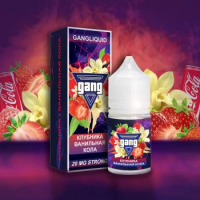 Жидкость Gang Strong Клубника и Ванильная Кола (20 мг/30 мл) Жидкость Gang Strong Клубника и Ванильная Кола (20 мг/30 мл)